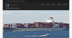 Desktop Screenshot of korpilshipping.com